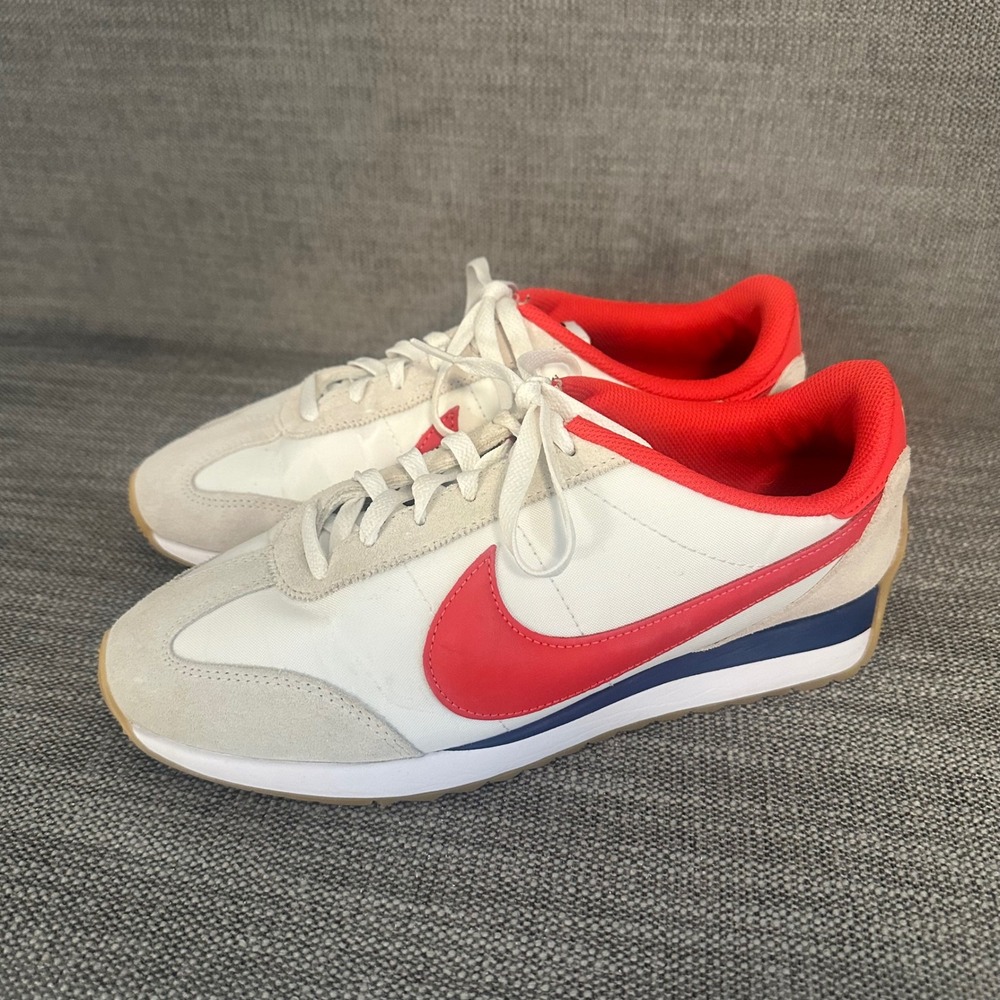 Nike Waffle Debut Womens 9 White Red Blue HM4771-106 Retro Sneakers